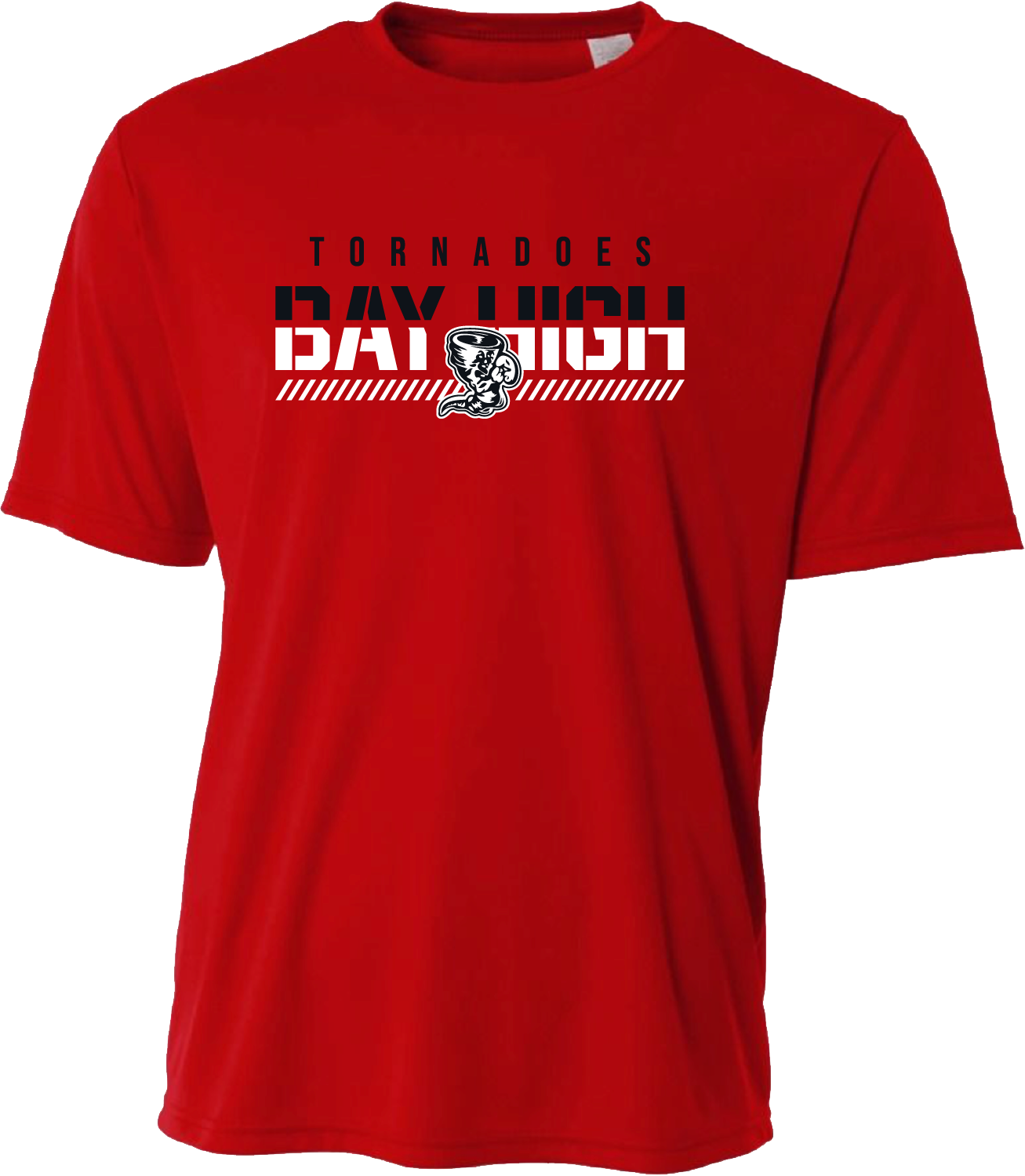 Adult Bay Fade Dry Fit Tee – Red