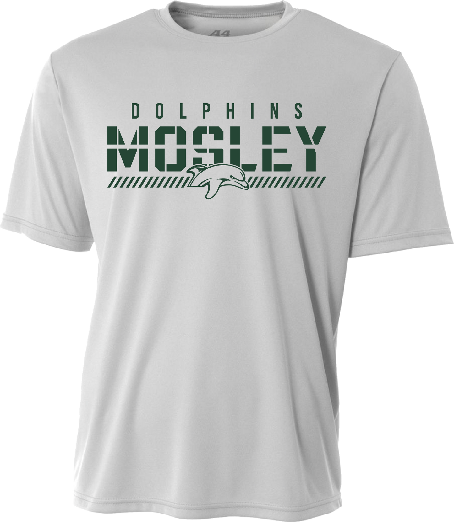 Adult Mosley Fade Dry Fit Tee – Grey