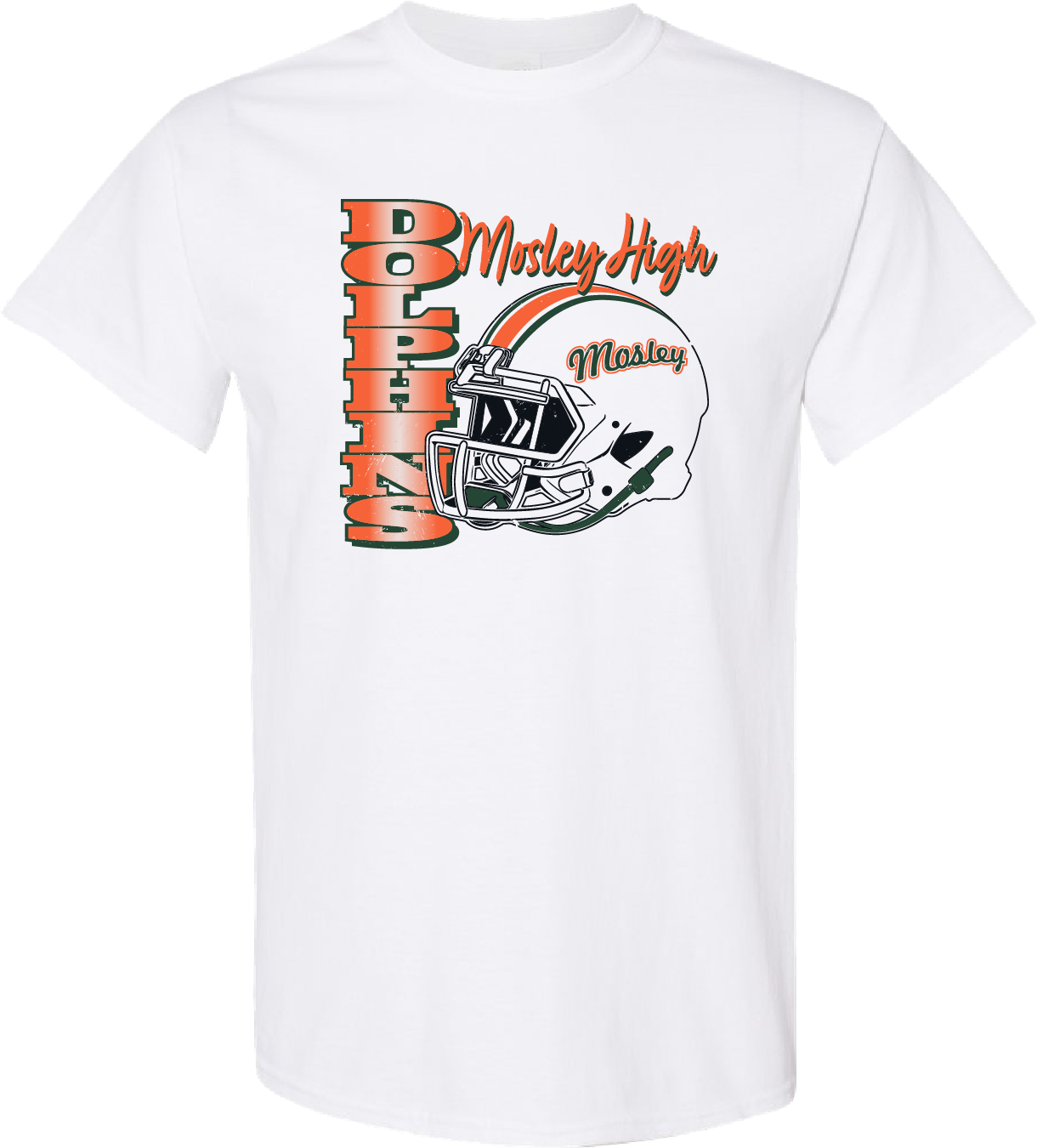 Youth Mosley Helmet Cotton Tee – White