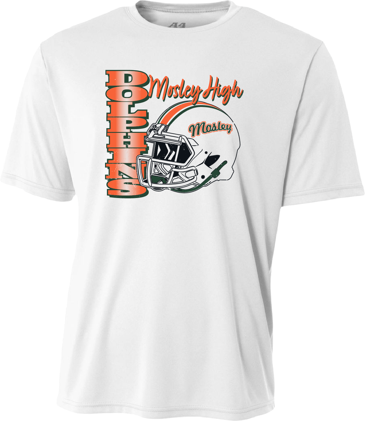 Adult Mosley Helmet Dry Fit Tee – White