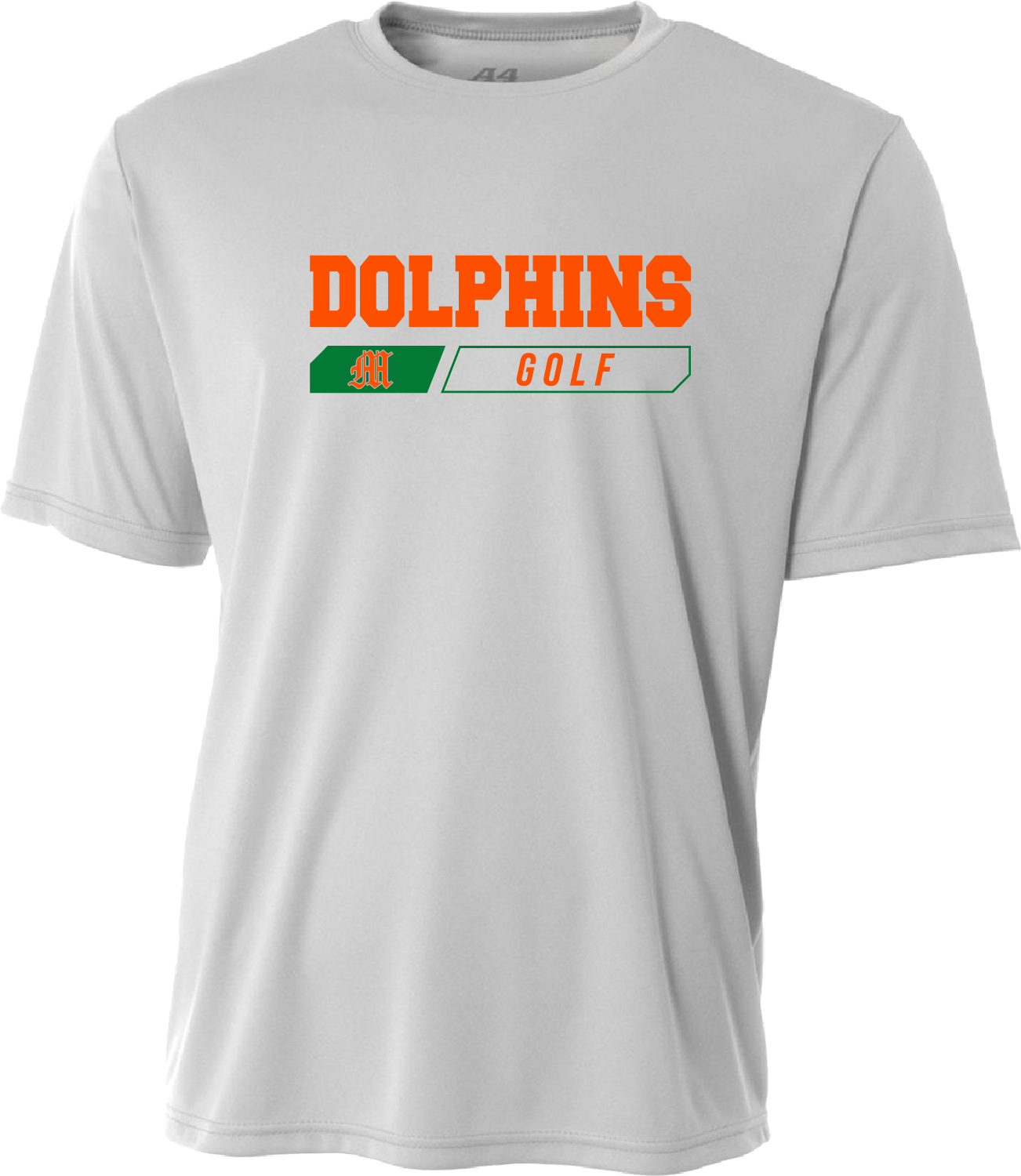 Adult Mosley Golf Dry Fit Tee – Silver