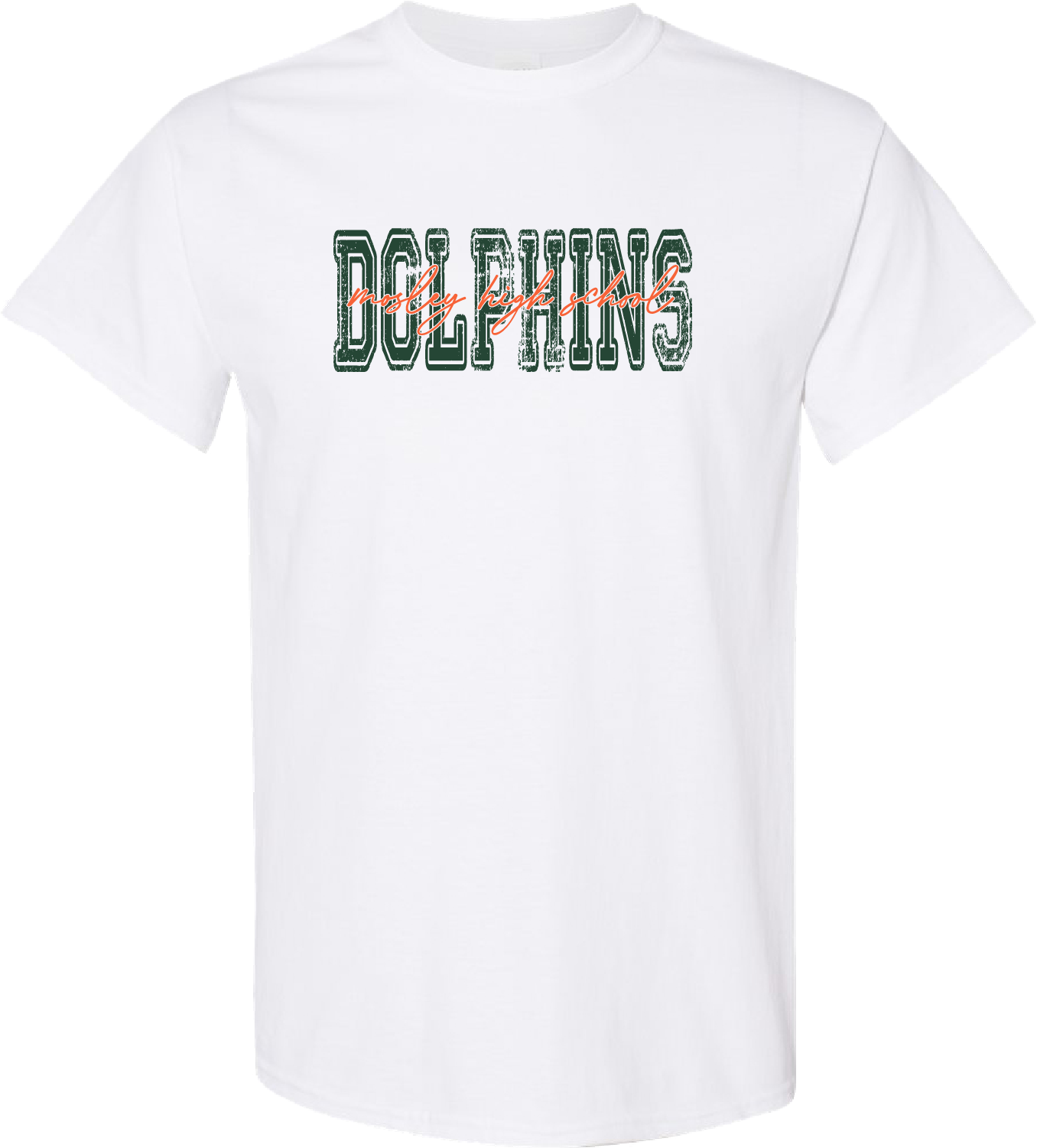 Adult Mosley Script Cotton Tee – White