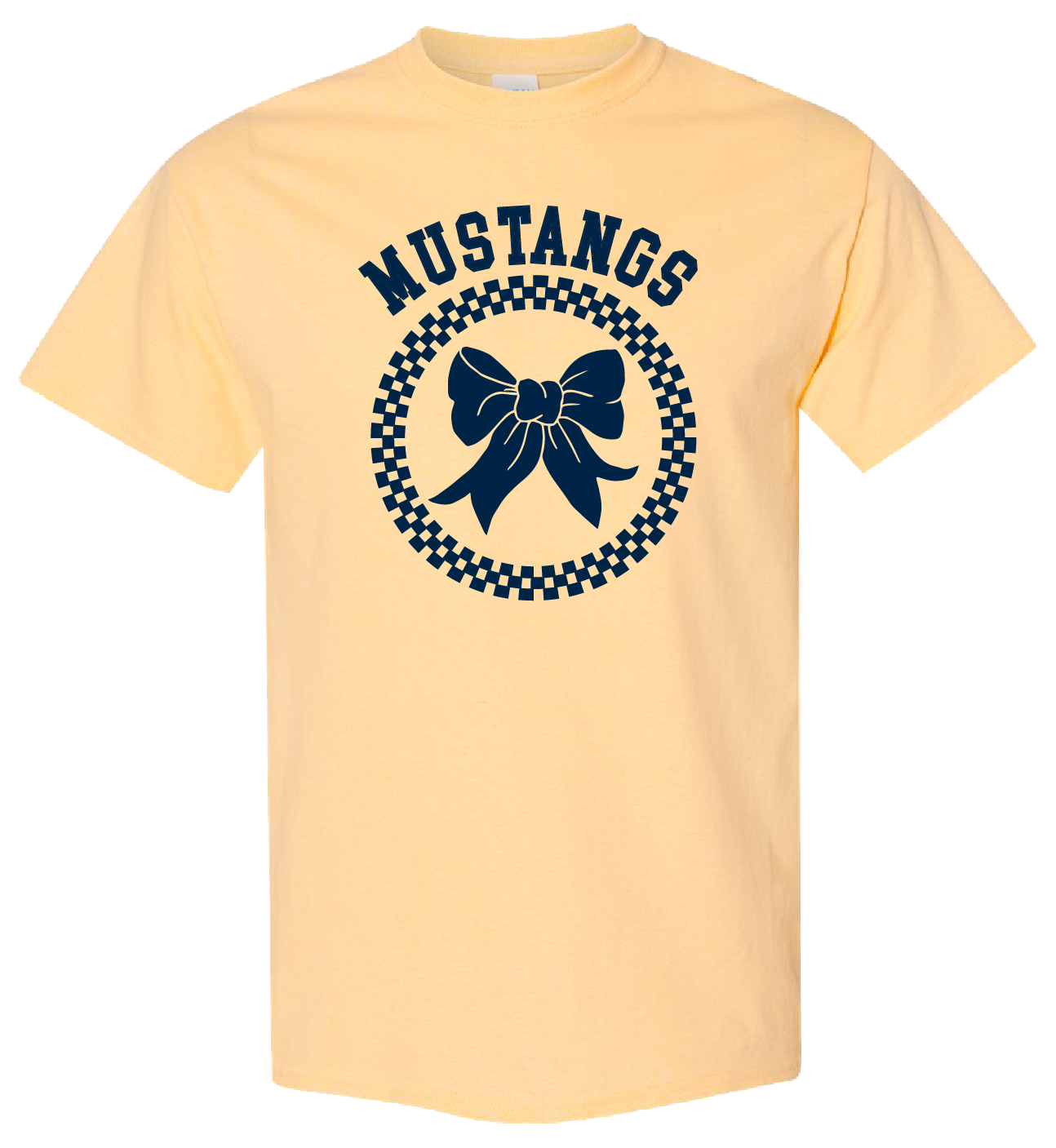 Adult Mowat Bow Cotton Tee – Yellow Haze