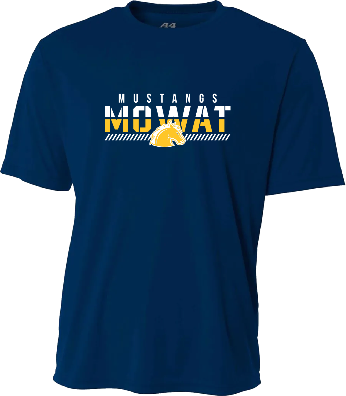 Adult Mowat Fade Dry Fit Tee – Navy