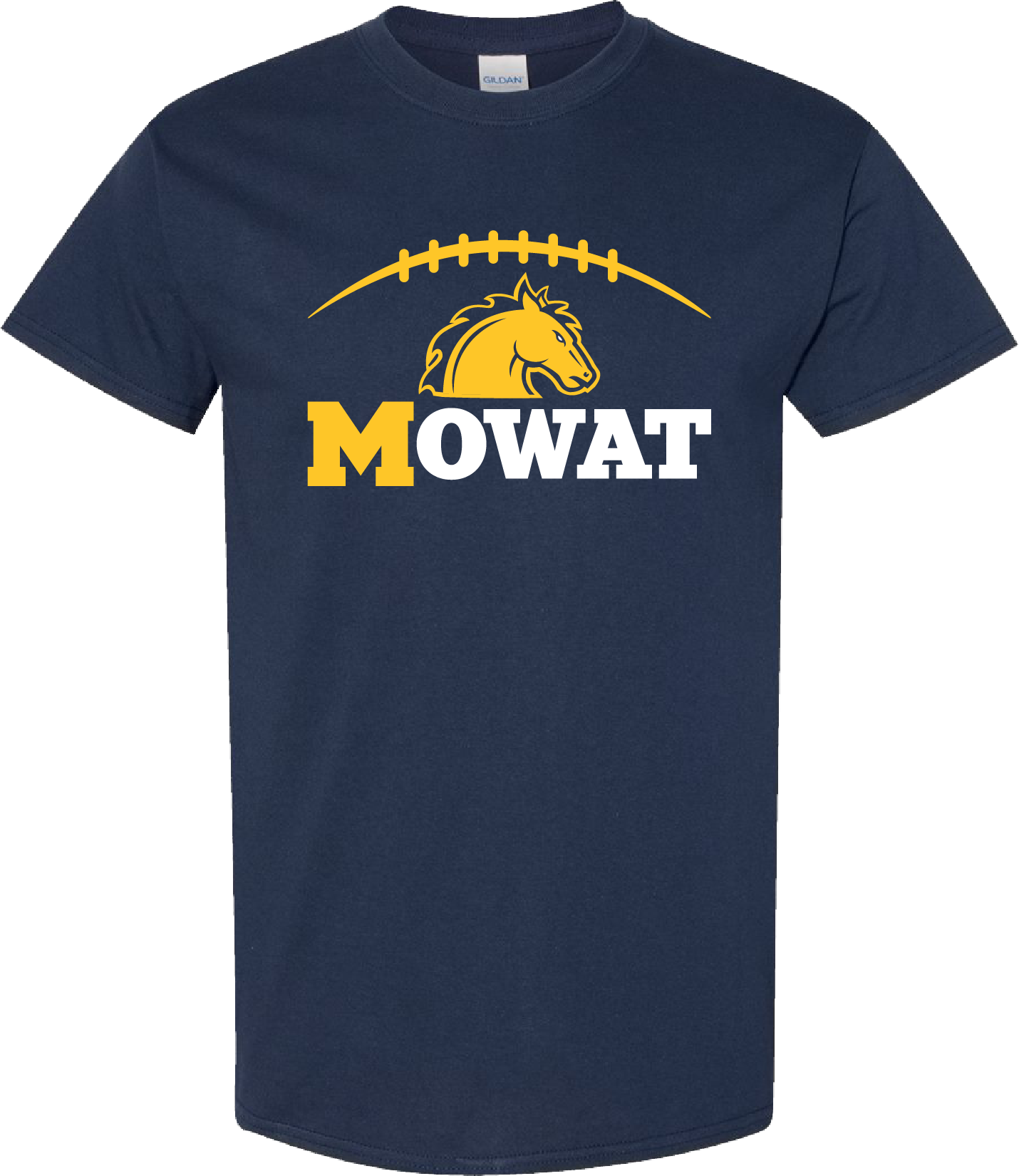Youth Mowat Football Cotton Tee – Navy