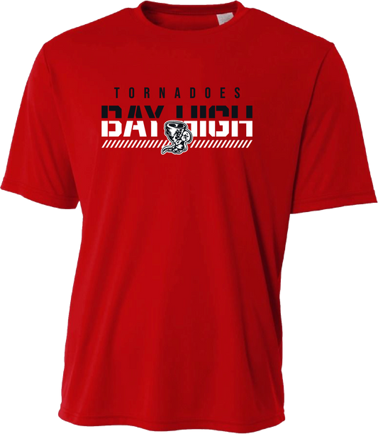 Adult Bay Fade Dry Fit Tee – Red