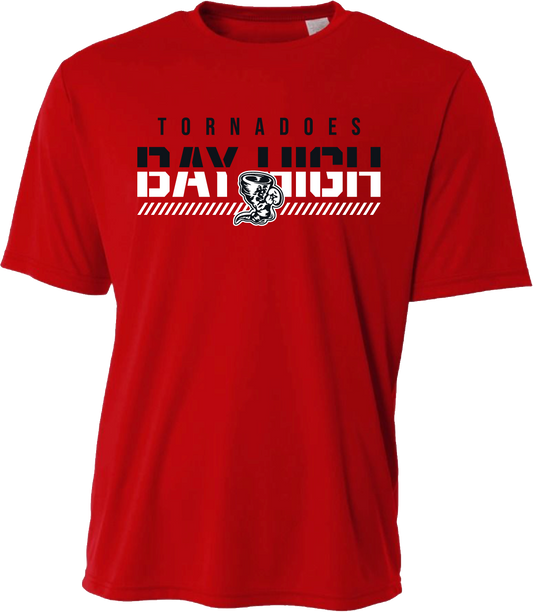 Youth Bay Fade Dry Fit Tee - Red