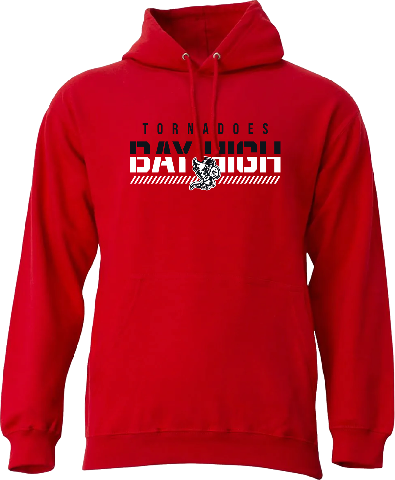 Adult Bay Fade Hoodie - Red