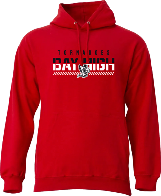 Adult Bay Fade Hoodie - Red