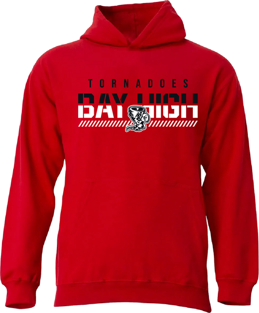 Youth Bay Fade Hoodie - Red