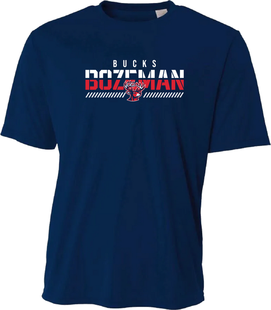 Adult Bozeman Fade Dry Fit Tee – Navy