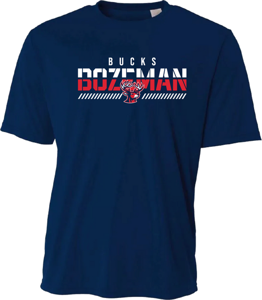 Youth Bozeman Fade Dry Fit Tee - Navy