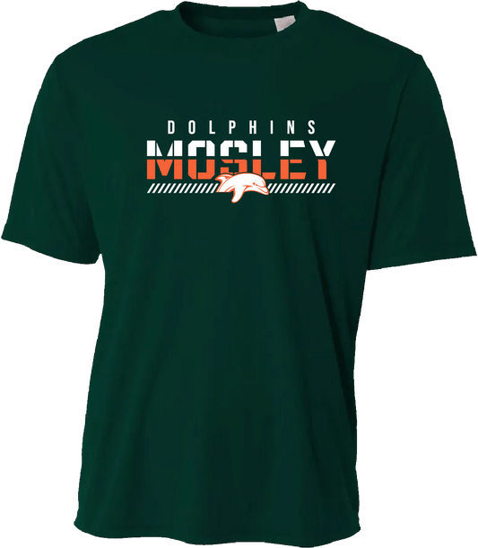 Adult Mosley Fade Dry Fit Tee – Dark Green
