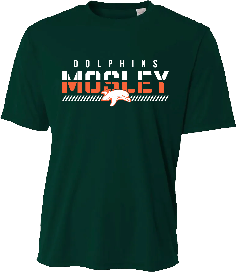 Youth Mosley Fade Dry Fit Tee - Dark Green