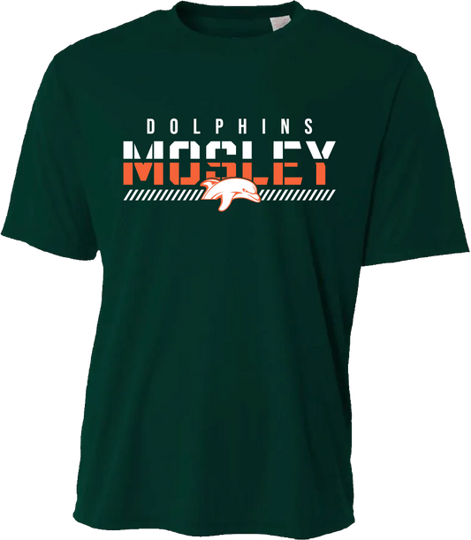 Youth Mosley Fade Dry Fit Tee - Dark Green