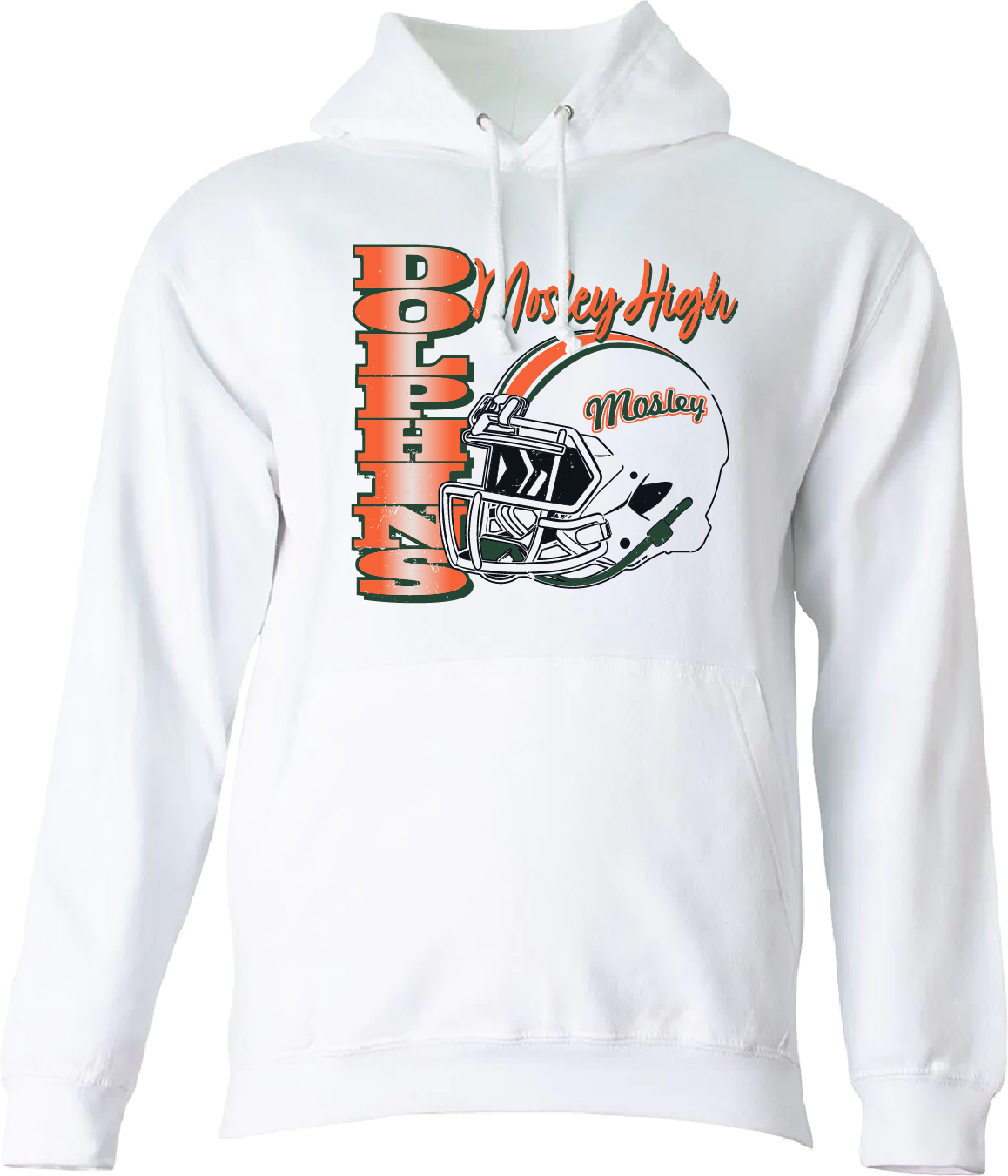Adult Mosley Helmet Hoodie - White