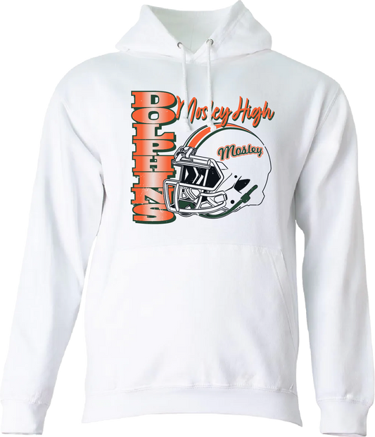 Adult Mosley Helmet Hoodie - White