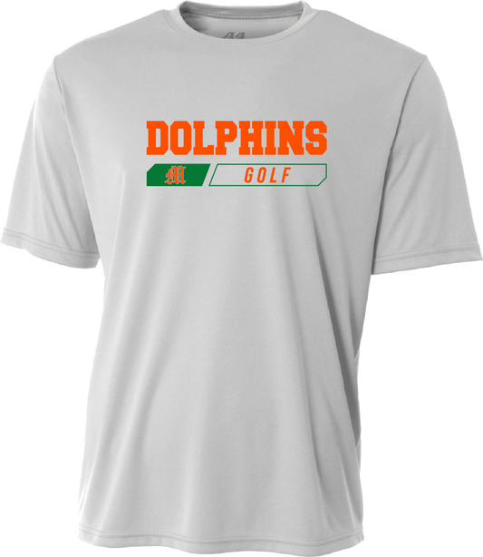 Adult Mosley Golf Dry Fit Tee – Silver