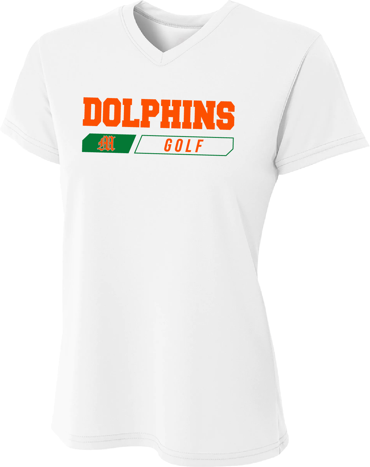 Women's Mosley Golf Dry Fit Vneck Tee – White
