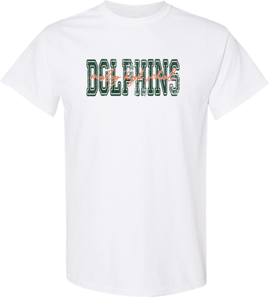 Adult Mosley Script Cotton Tee – White