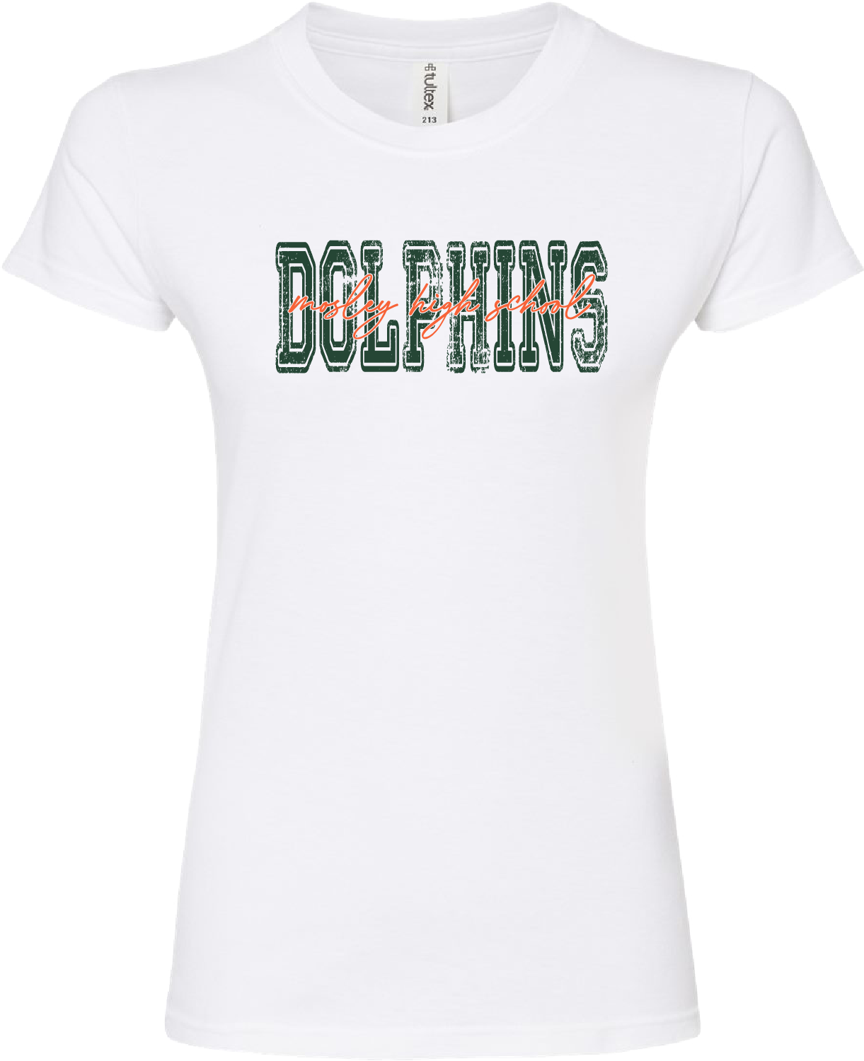 Women's Mosley Script Slim Fit Cotton Tee – White