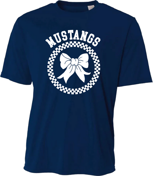 Adult Mowat Bow Dry Fit Tee – Navy