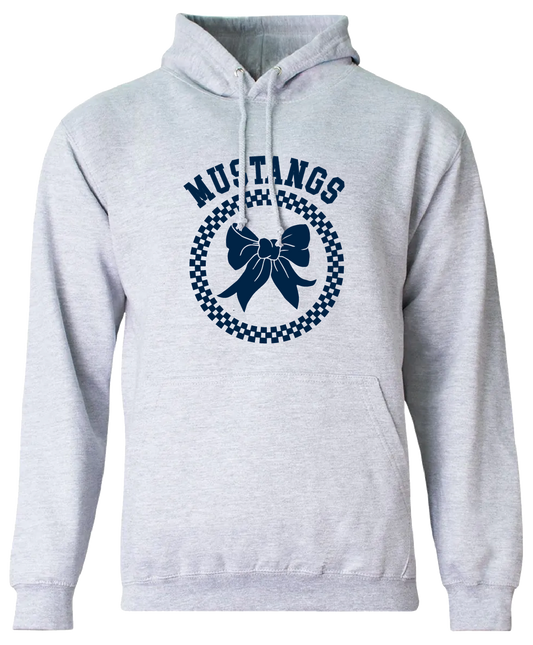 Adult Mowat Bow Hoodie - Heather Grey