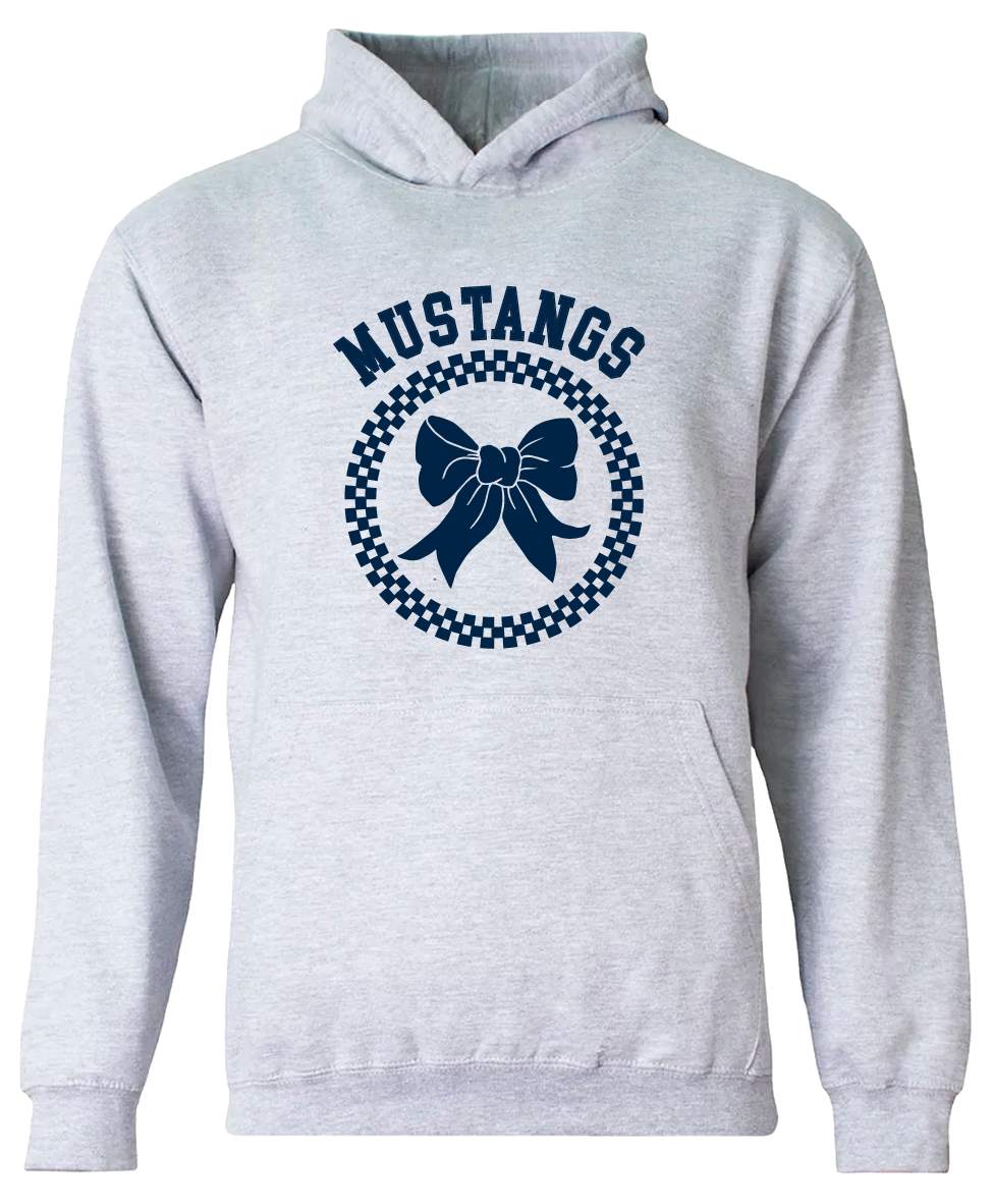 Youth Mowat Bow Hoodie - Heather Grey