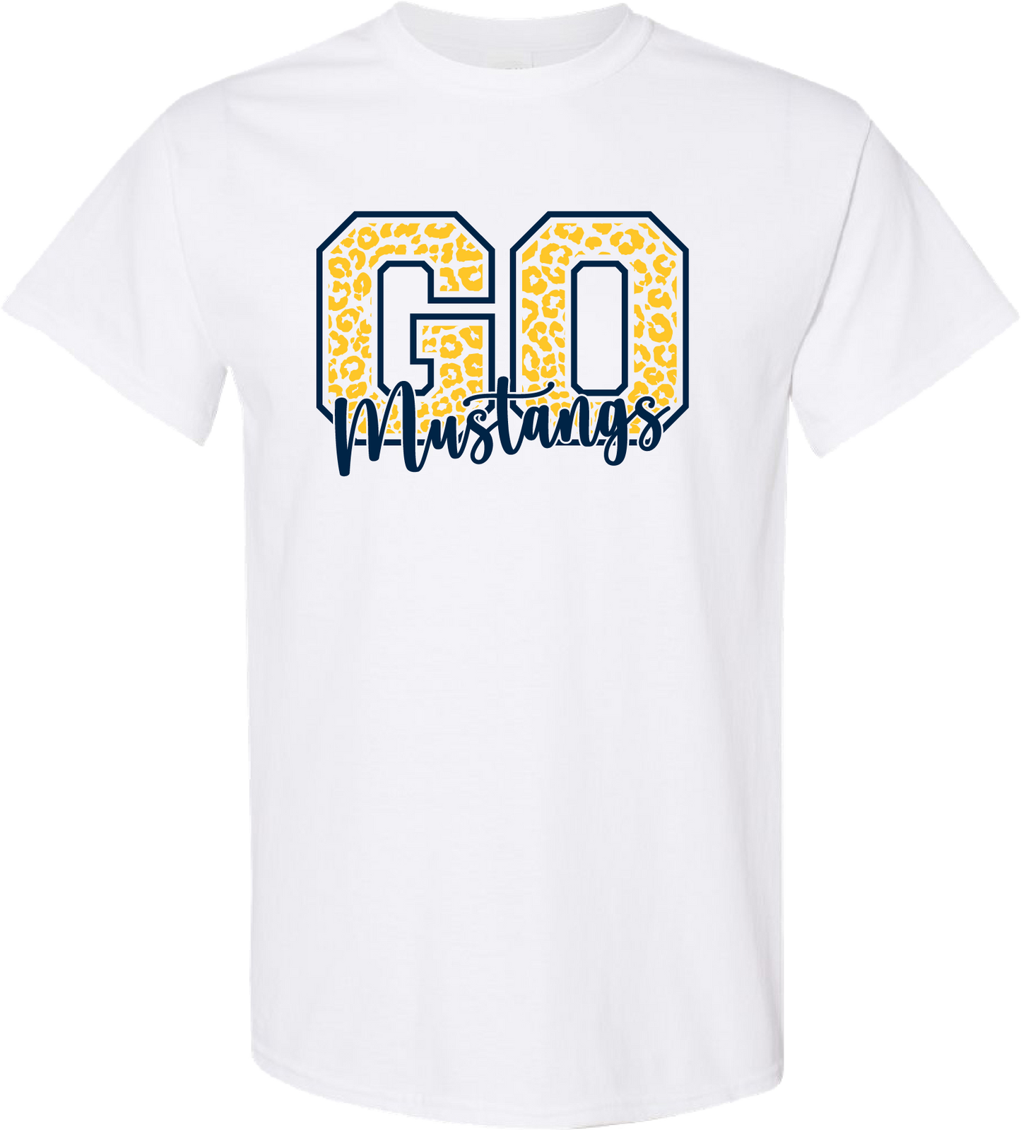 Adult Mowat Cheetah Cotton Tee - White