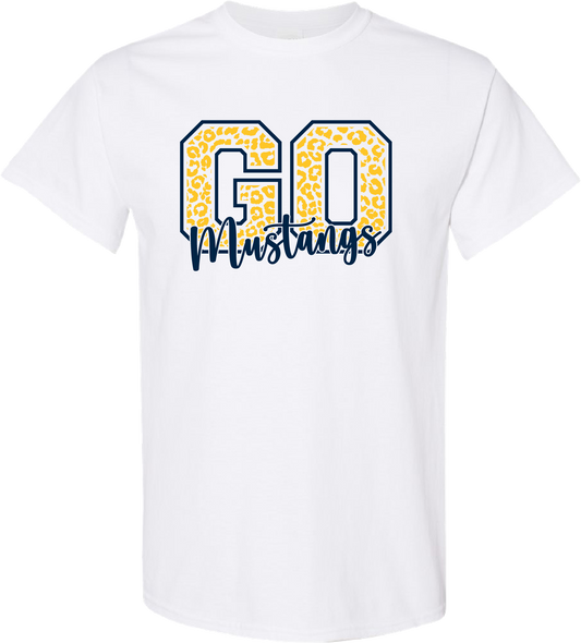 Adult Mowat Cheetah Cotton Tee - White