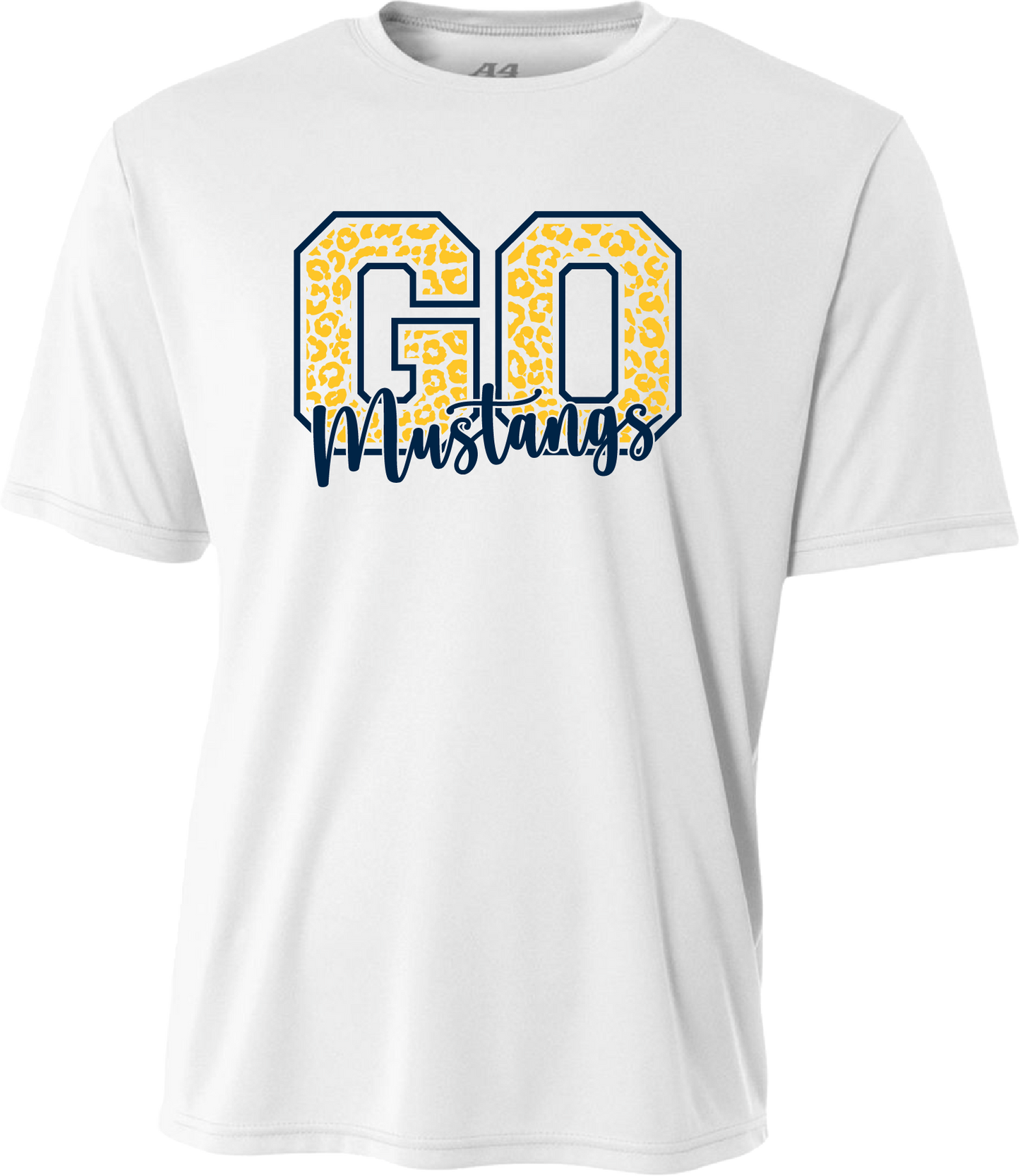 Adult Mowat Cheetah Dry Fit Tee – White