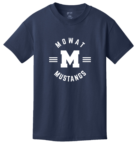 Adult Mowat Circle M Cotton Tee – Navy