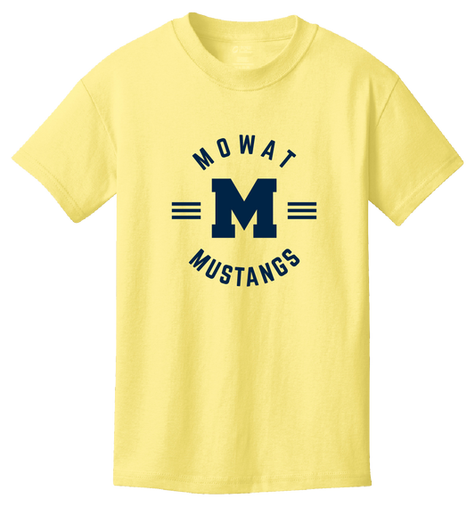 Youth Mowat Circle M Cotton Tee - Yellow