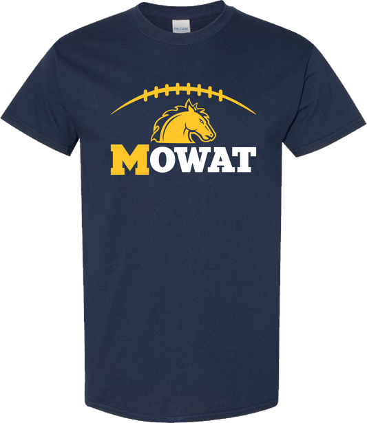 Adult Mowat Football Cotton Tee – Navy