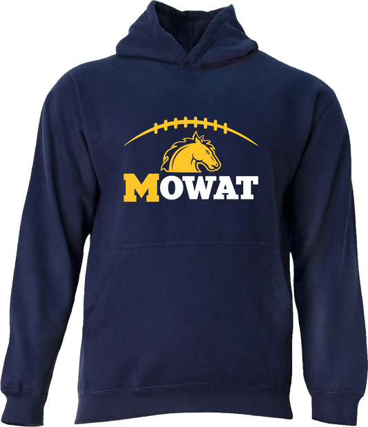 Youth Mowat Football Hoodie - Navy