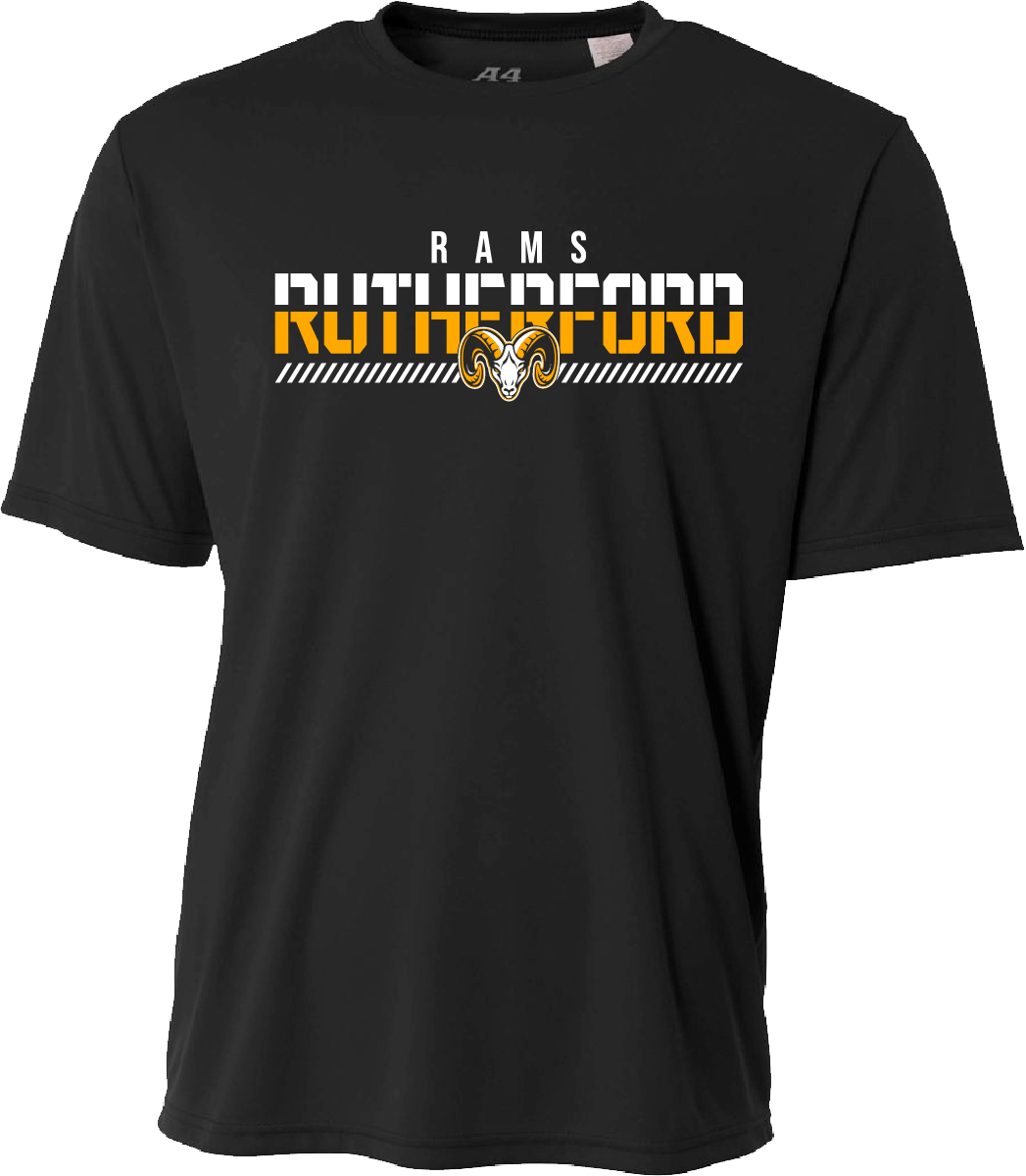 Youth Rutherford Fade Dry Fit Tee - Black