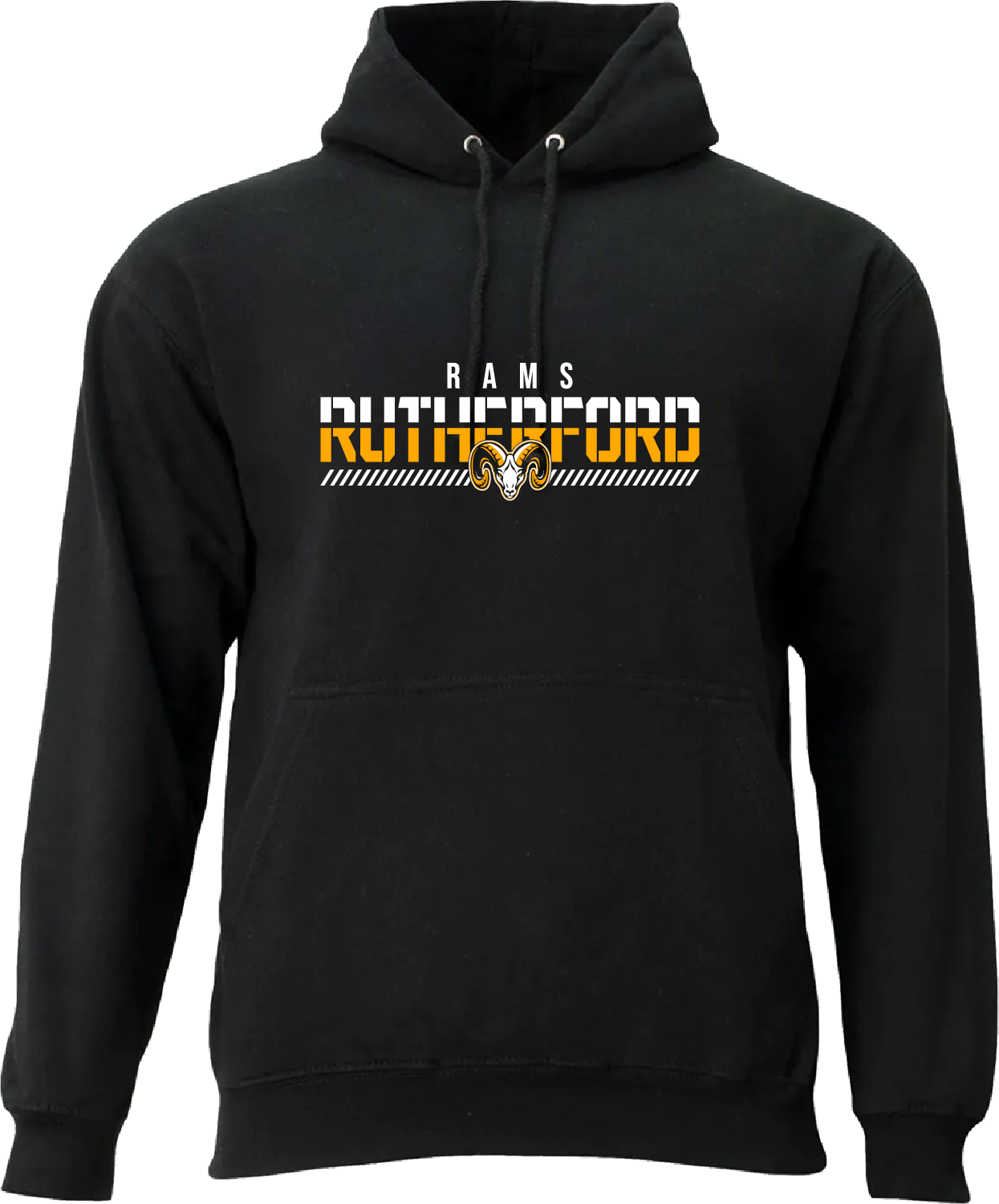 Adult Rutherford Fade Hoodie - Black