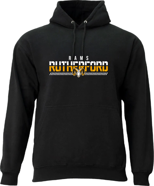 Adult Rutherford Fade Hoodie - Black