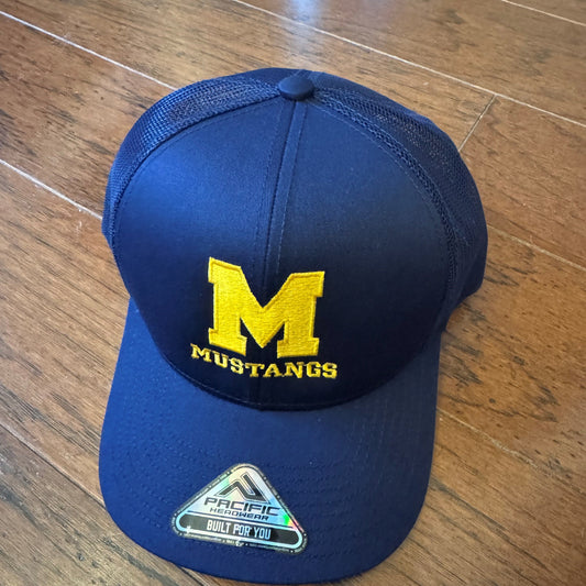 Mowat Mustangs Snapback Trucker Hat - Navy